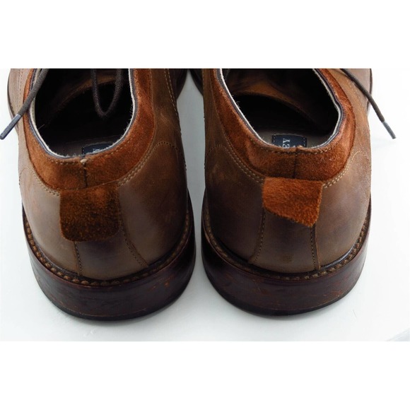 Aston Grey Shoes Size 10 M Brown Derby Oxfords Leather Men - Picture 4 of 6